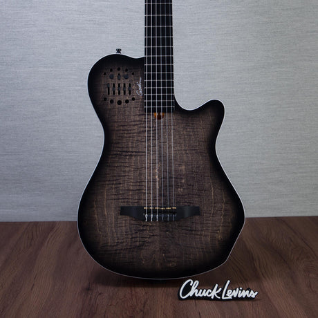 Godin MultiAc Grand Concert SA Nylon String Acoustic-Electric Guitar - Trans Black - CHUCKSCLUSIVE - #26317863