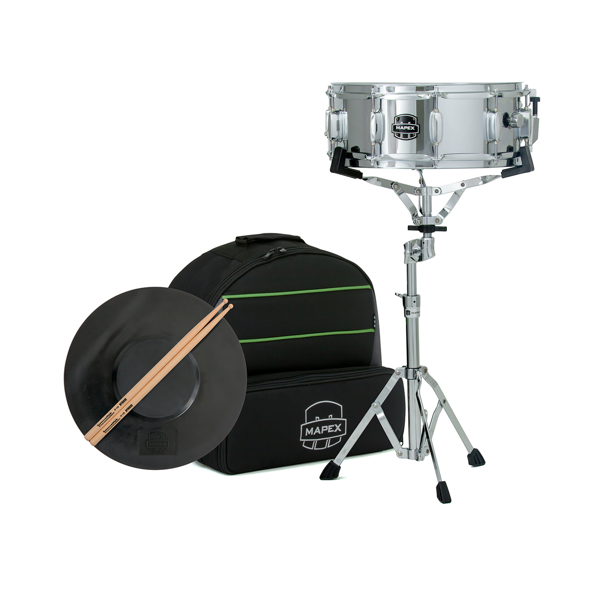 Mapex Backpack Snare Drum Kit with Sticks and Hardware - 14x5-Inch Snare