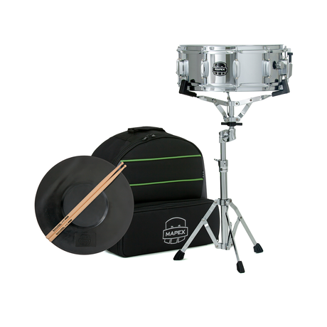 Mapex Backpack Snare Drum Kit with Sticks and Hardware - 14x5-Inch Snare