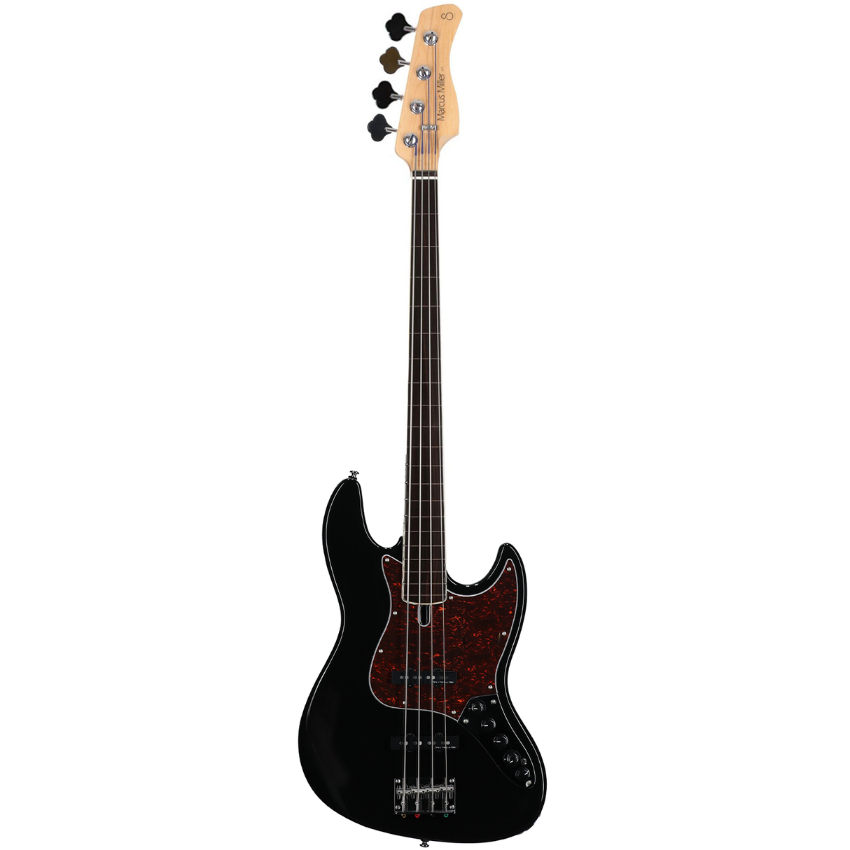 Sire Marcus Miller V7 Alder-4 Fretless New Gen Bass Guitar - Black - New