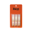 D'Addario RCA03 Rico Unfiled B-Flat Clarinet Reed 3-Pack - New,1.5