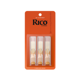 D'Addario RCA03 Rico Unfiled B-Flat Clarinet Reed 3-Pack - New,1.5