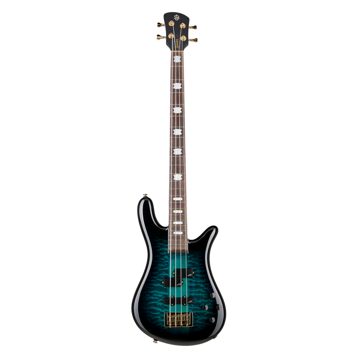 Spector ICON NS-2 Neck-Through Series 4-String Bass Guitar - Black and Blue