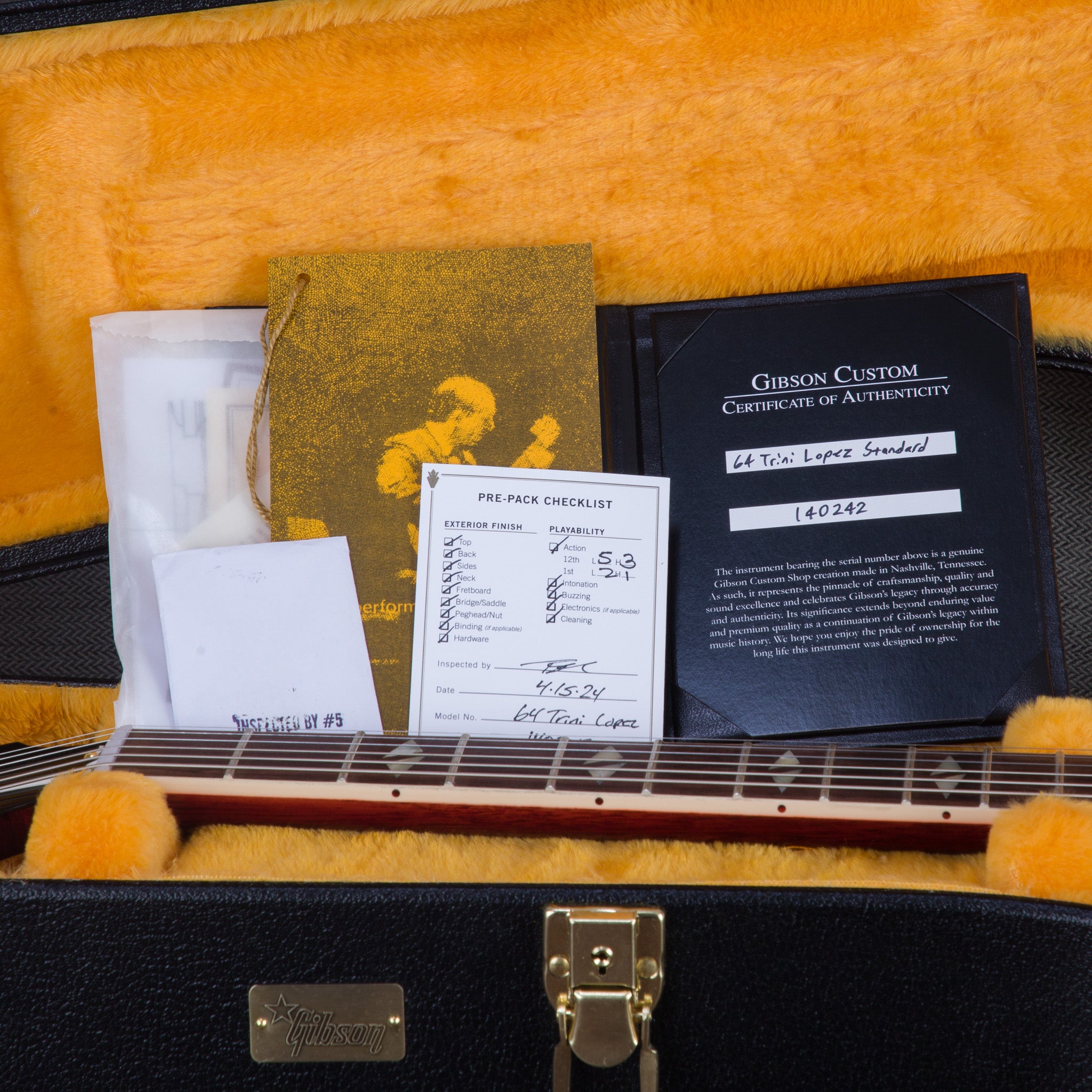 【Triss】REW21-22モデル THE INSANEジャケッ ト Gibson Custom Shop 1964 Trini Lopez, Gold Hardware - Watermelon