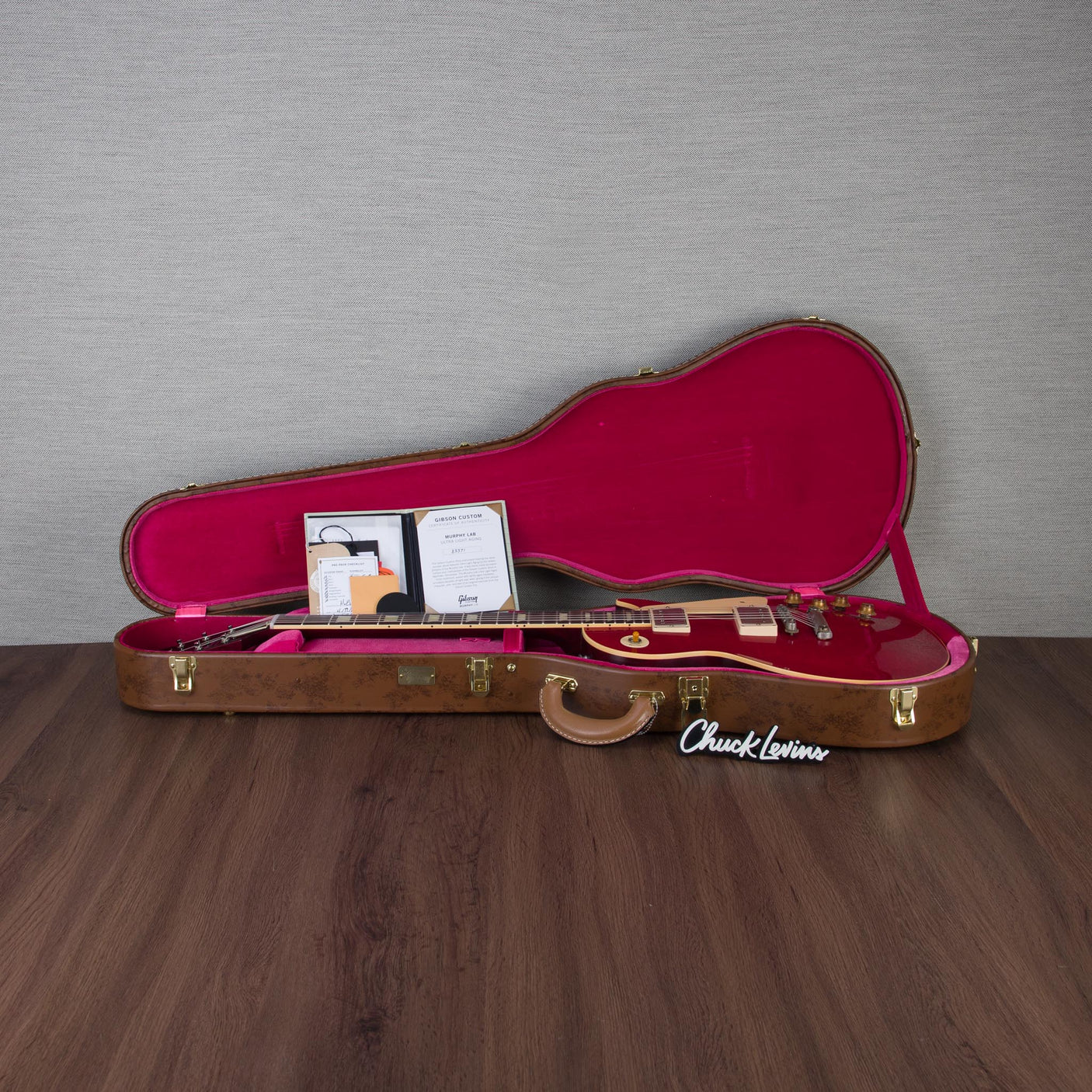 Gibson Murphy Lab 1958 Les Paul Standard - Ultra Light Aged Sweet Cherry Red - CHUCKSCLUSIVE - #85371
