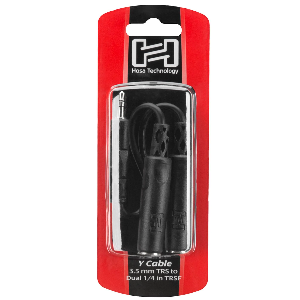 Hosa YMP-233 Y Cable 3.5 mm TRS to Dual 1/4-Inch TRSF