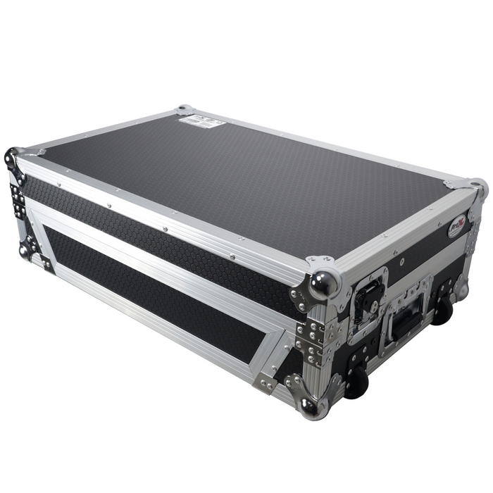 ProX XS-RANEONE WLT Flight Case For RANE ONE DJ Controller with Sliding Laptop Shelf, 1U Rack, and Wheels