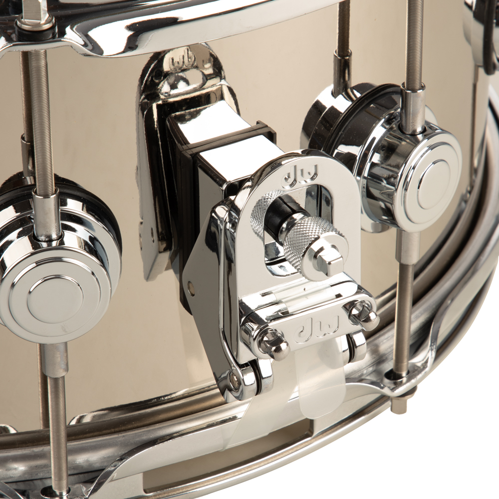 DW Collectors Series 6.5x14 Nickel Over Brass Snare Drum - Chrome Hardware