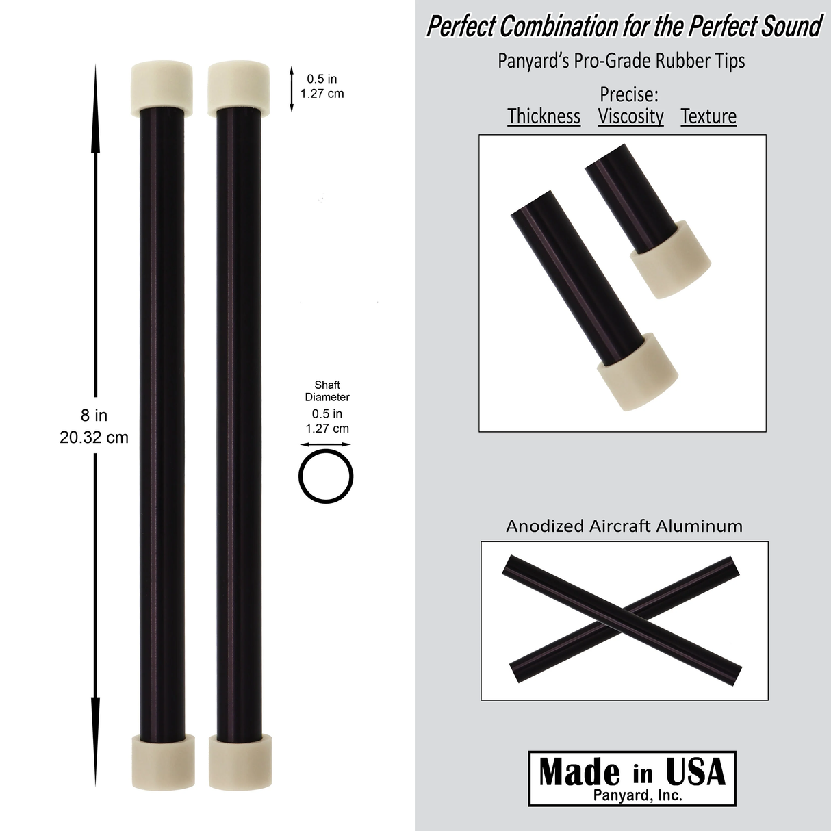 Jumbie Jam Aluminum Mallets - Black