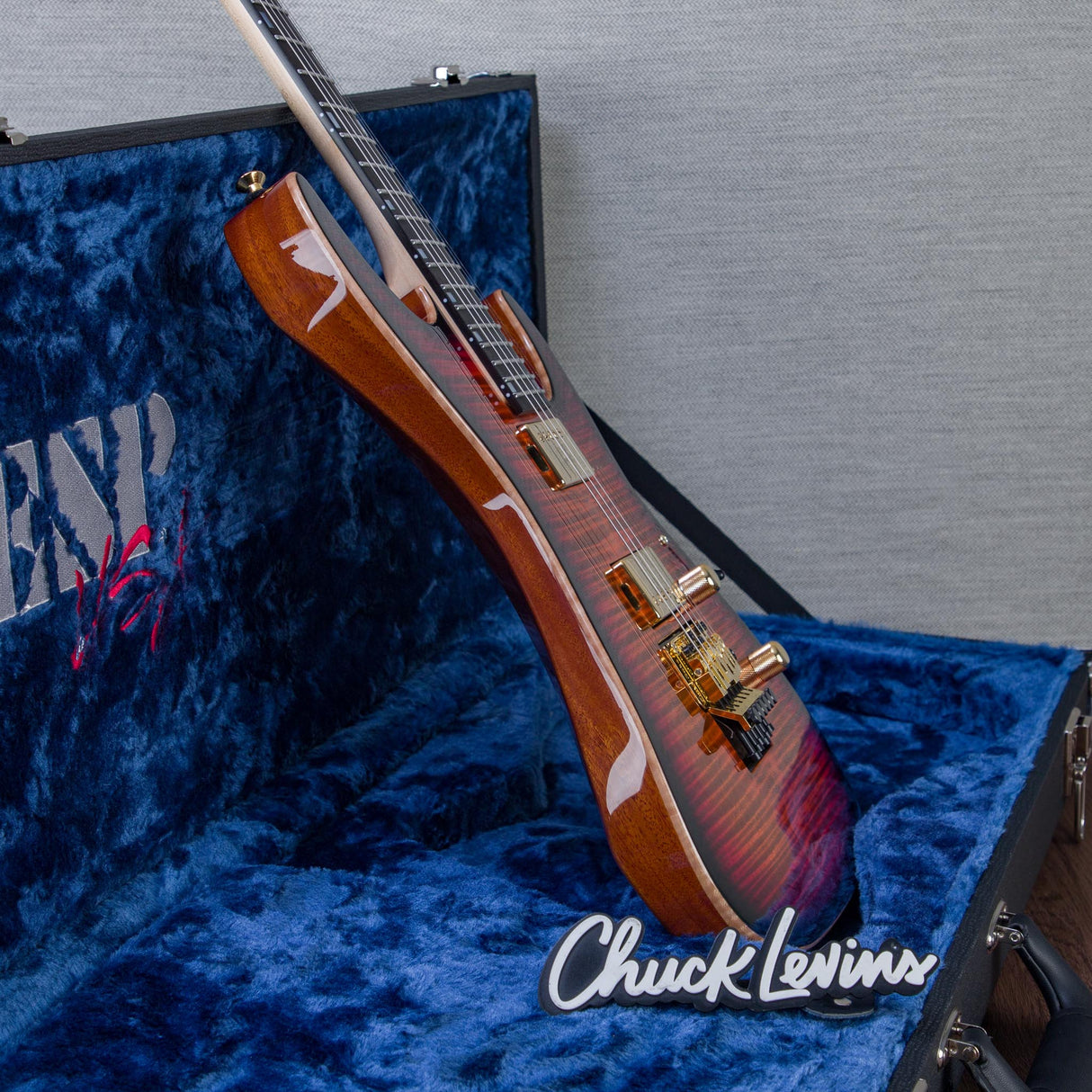 ESP USA M-II DX FR Electric Guitar - Tiger Eye Sunburst - #US26088