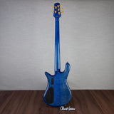 Spector Euro 5 LT Poplar Burl Over Ash 5-String Electric Bass Guitar - Faded Light Blue Gloss - CHUCKSCLUSIVE - #]C121NB23304