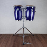 LP Galaxy Giovanni Junior Wood Conga Set with Stand - Purple Ash - CHUCKSCLUSIVE