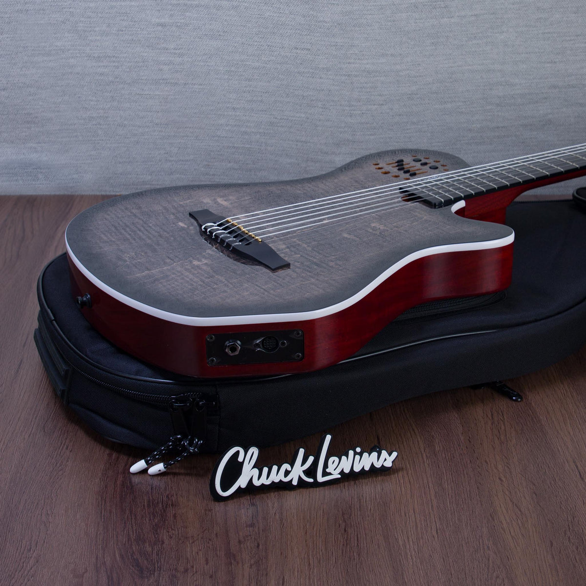 Godin MultiAc Grand Concert SA Nylon String Acoustic-Electric Guitar - Trans Black - CHUCKSCLUSIVE - #26317989