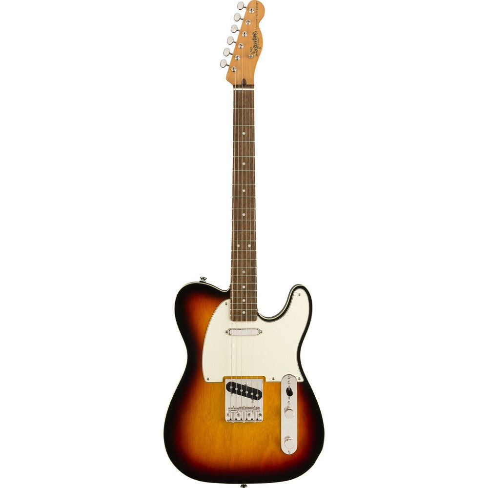 Squier Classic Vibe '60s Custom Telecaster Electric Guitar, Laurel Fingerboard - 3-Tone Sunburst - New
