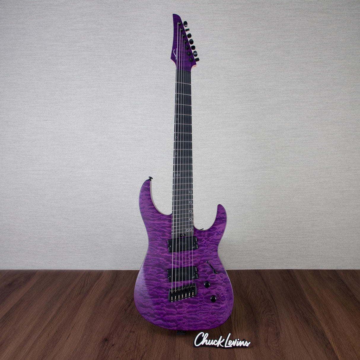 Legator N7FSS Ninja Super Shred Multiscale 7-String Electric Guitar - Satin Purple QM