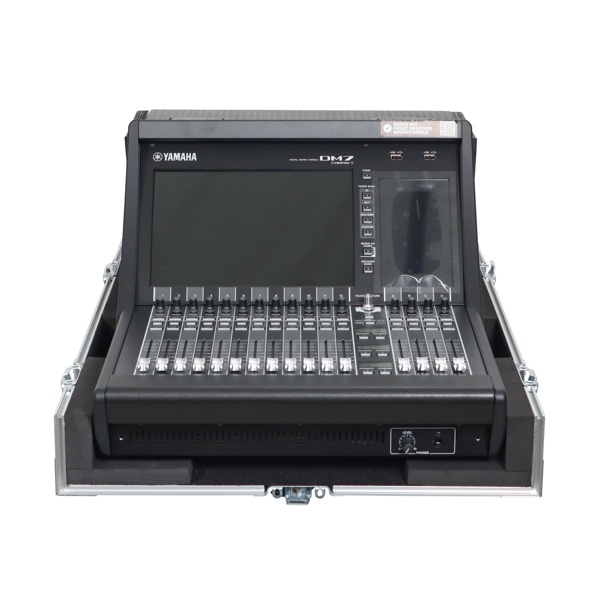 ProX XS-YDM7COMPACTDHW Yamaha DM7C ATA Flight Case with Doghouse