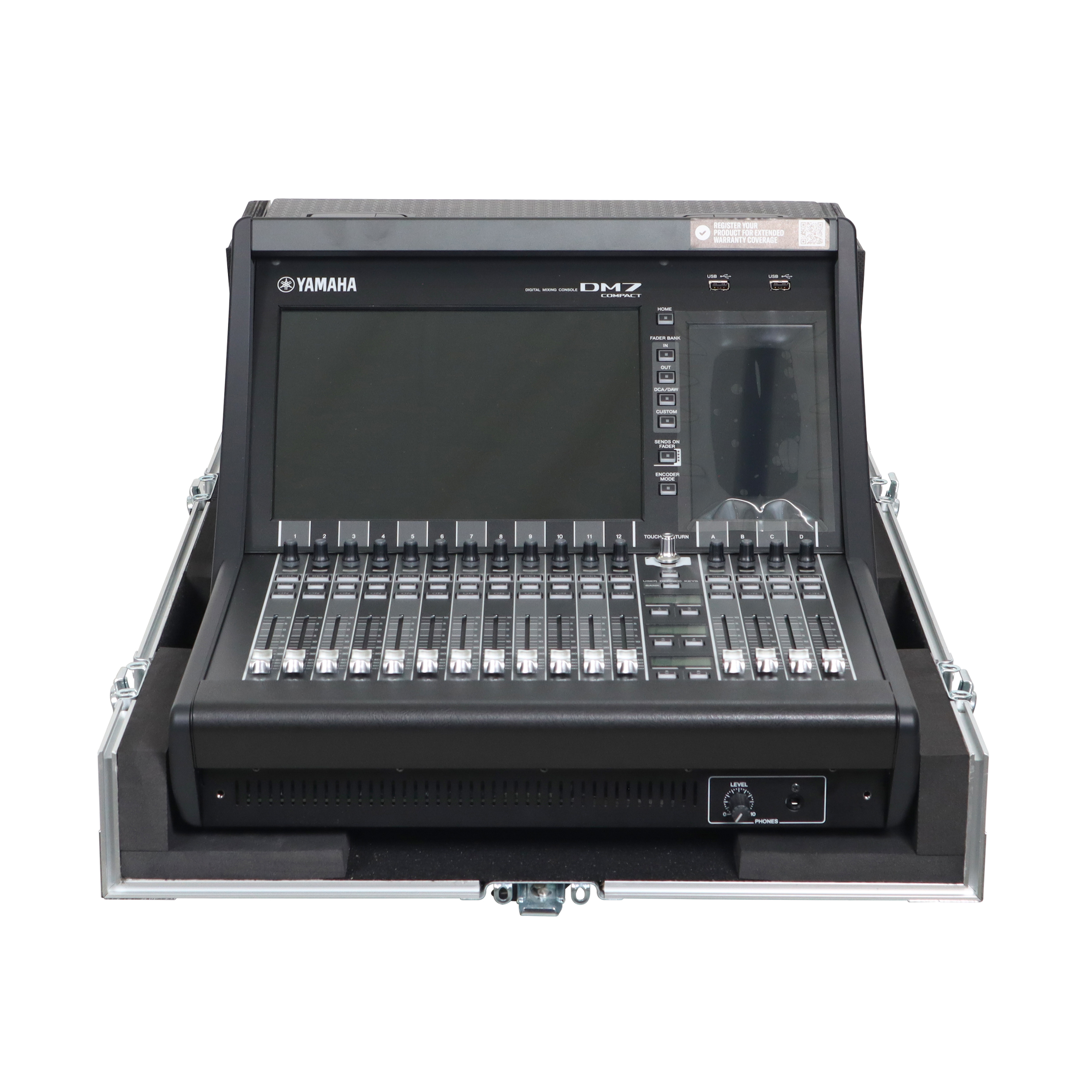 ProX XS-YDM7COMPACTDHW Yamaha DM7C ATA Flight Case with Doghouse