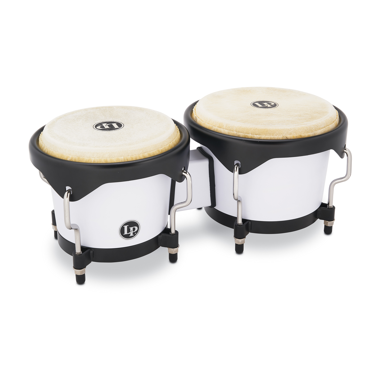 Latin Percussion LP601D-SW-K Discovery Series Bongos with Free Carrying Bag - New,Snow White
