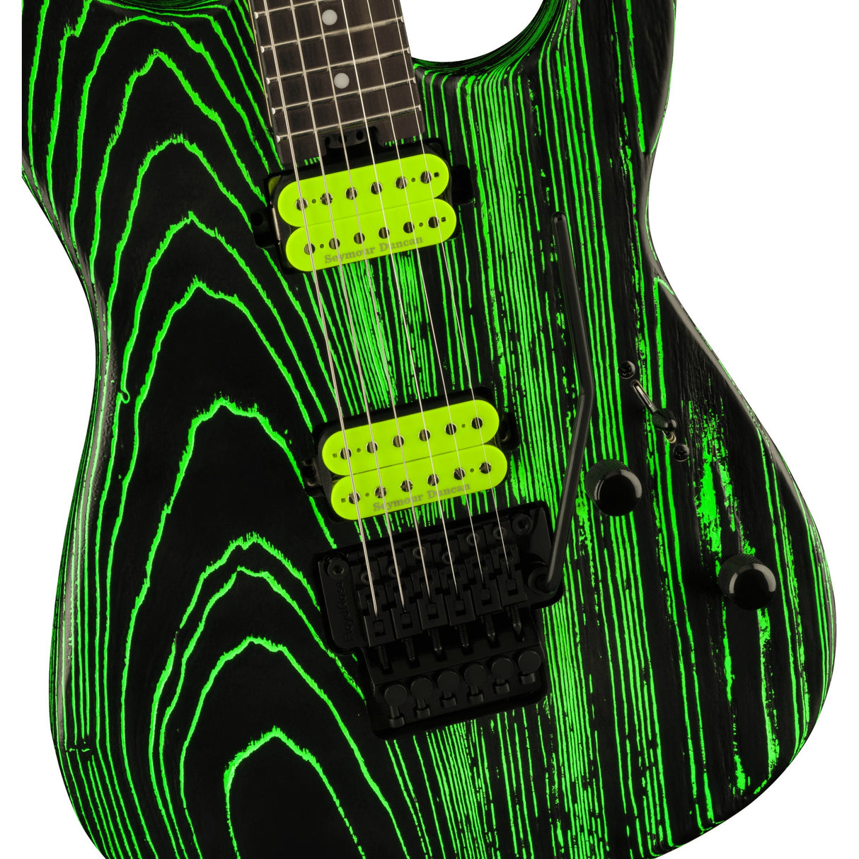 Charvel Pro-Mod San Dimas® Style 1 HH FR E Ash, Ebony Fingerboard - Green Glow - New