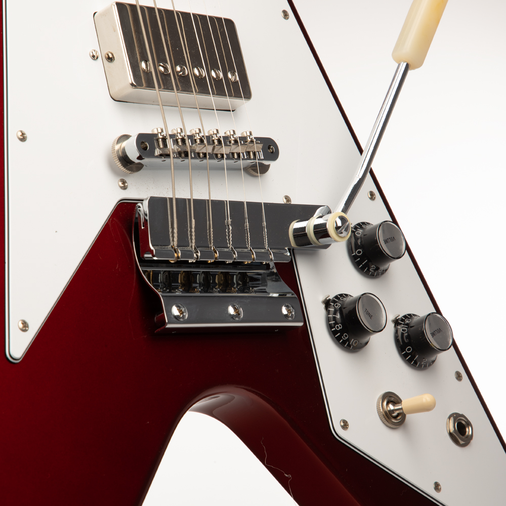 Gibson Custom Shop 1967 Mahogany Flying V with Vibrola, Gloss Finish - Sparkling Burgundy - #100997