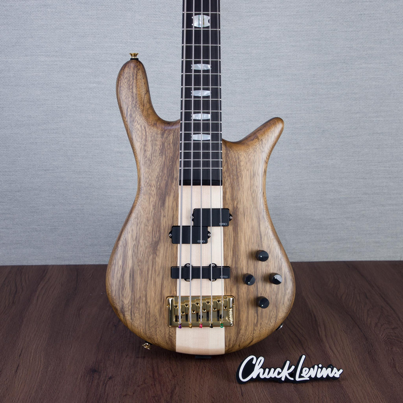 Spector Euro 5 LT Solid Korina Wings 5-String Electric Bass Guitar - Natural Satin - CHUCKSCLUSIVE - #NB23507