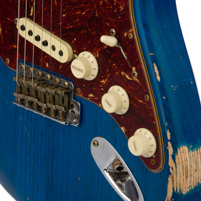 Fender Custom Shop 1969 Stratocaster Heavy Relic - Sapphire Blue Transparent - CHUCKSCLUSIVE - #R117107