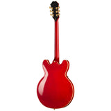 Epiphone Masterbuilt Gem Archer Sheraton Singature Semi-Hollow Left Handed Electric Guitar - Cherry Red