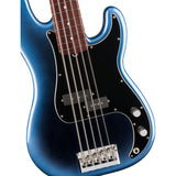 Fender American Professional Precision V 5-String Electric Bass Guitar, Rosewood Fingerboard - Dark Night