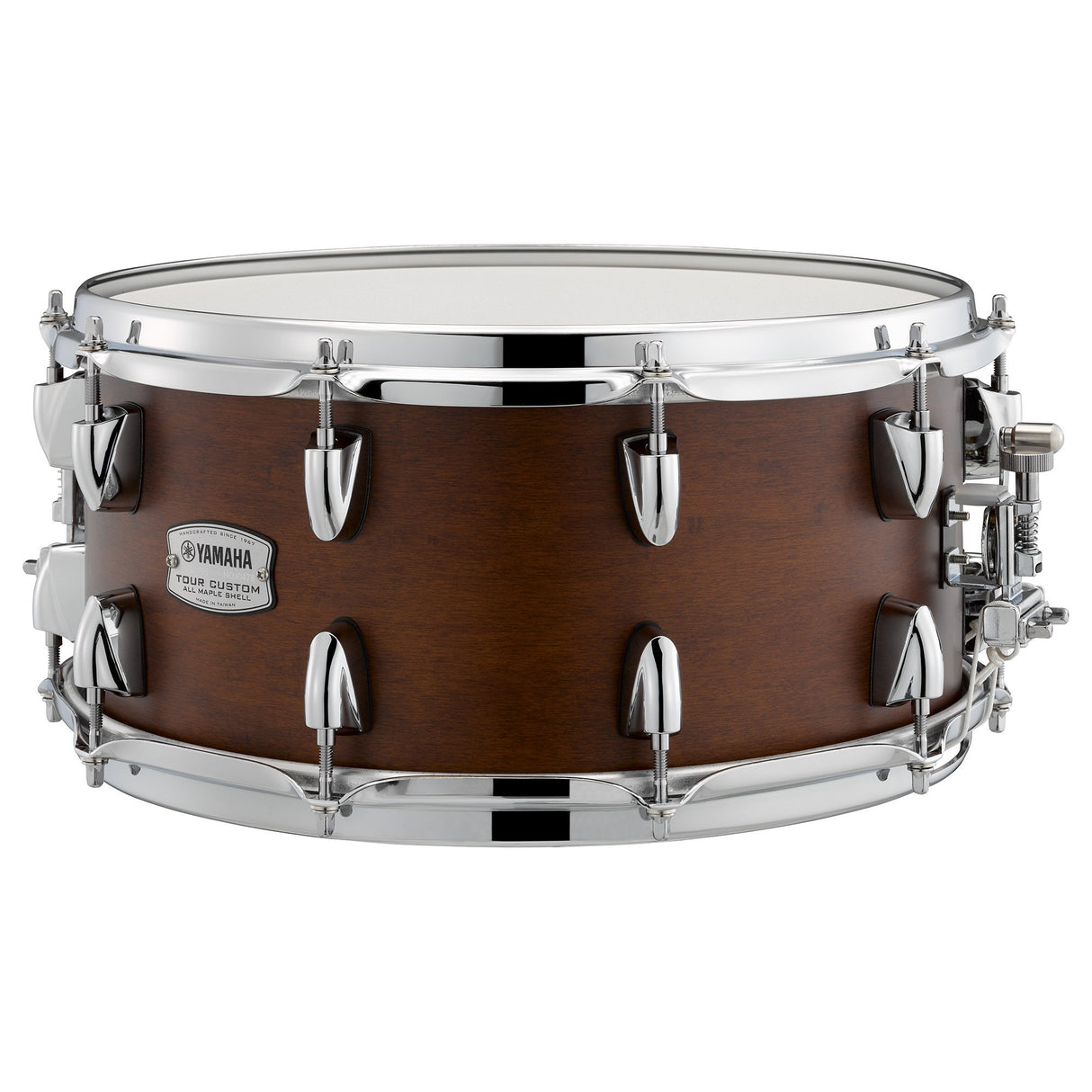 Yamaha Tour Custom 14x6.5-Inch Maple Wood Snare Drum- Chocolate Satin