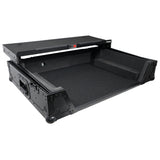 ProX XS-PRIME4WLTBL ATA Flight Case For Denon PRIME 4 G2/PRIME 4 MK2 DJ Controller with Laptop Shelf 1U Rack Space and Wheels - Black