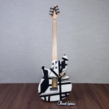 EVH Custom Shop Special Edition Wolfgang Stripes Electric Guitar - White/Black Stripes - #WG17613A