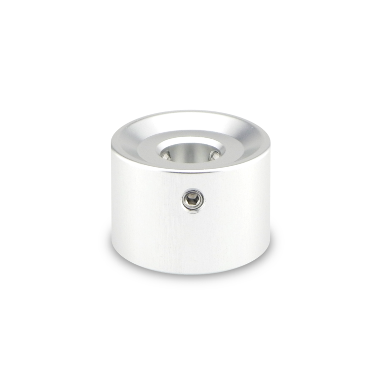 Barefoot Buttons V1 Tall Boy Footswitch Button, Silver - For Common 3PDT Switches