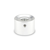 Barefoot Buttons V1 Tall Boy Footswitch Button, Silver - For Common 3PDT Switches