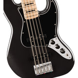 Squier Affinity Series Active Jazz 5-String Electric Bass Guitar - Black Metallic