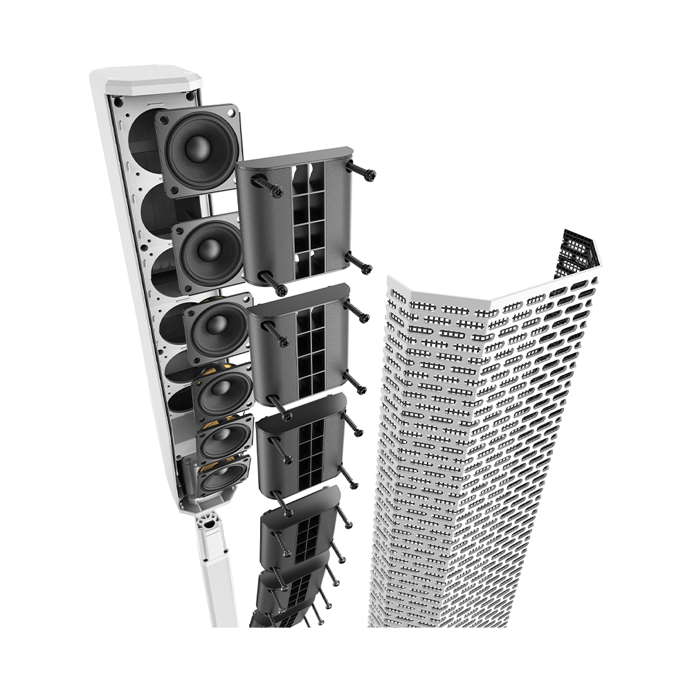 Electro-Voice EVOLVE 30M Portable Bluetooth Column Speaker System - White - Mint, Open Box