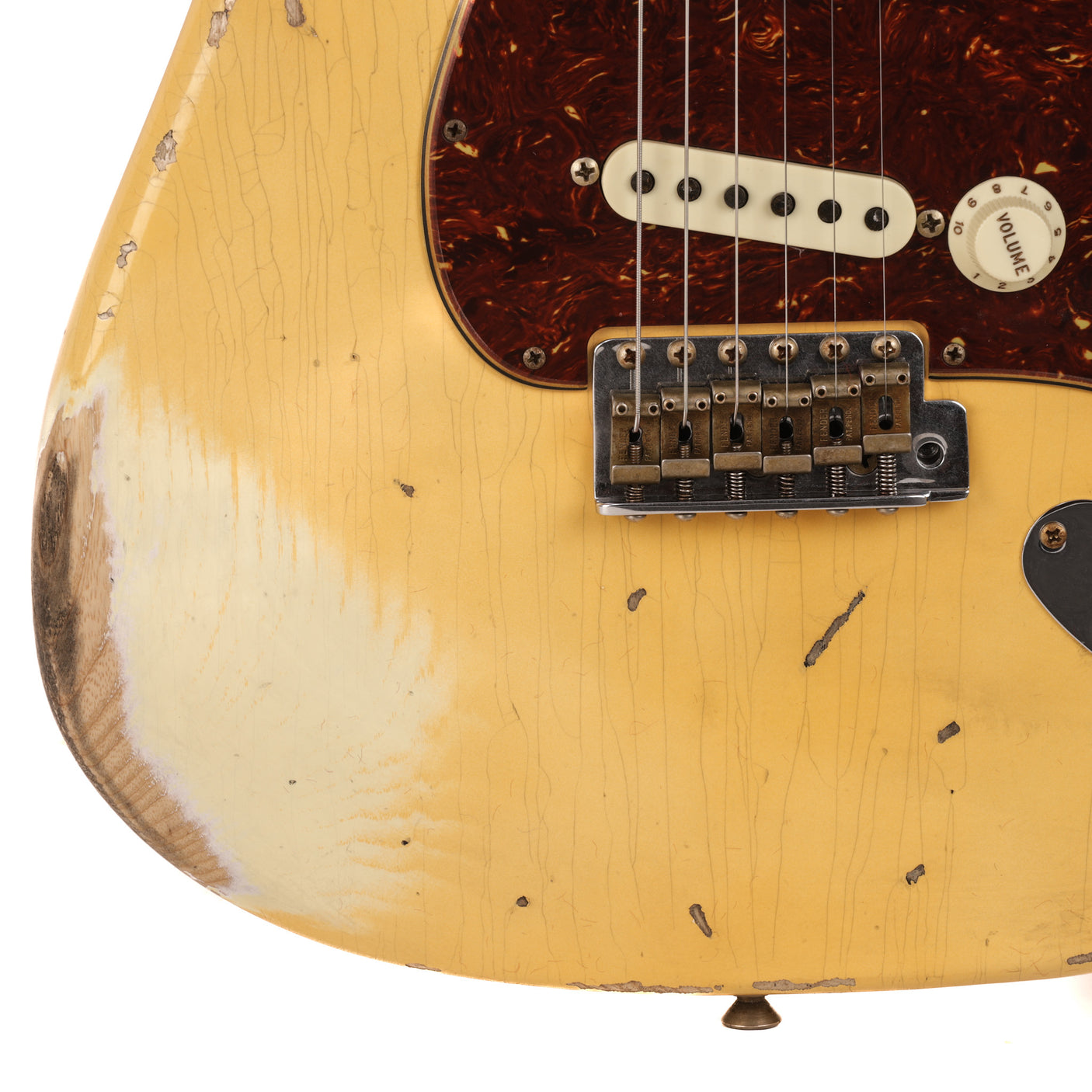 Fender Custom Shop 1969 Stratocaster Heavy Relic Guitar - Aged Vintage White - CHUCKSCLUSIVE - #R111533