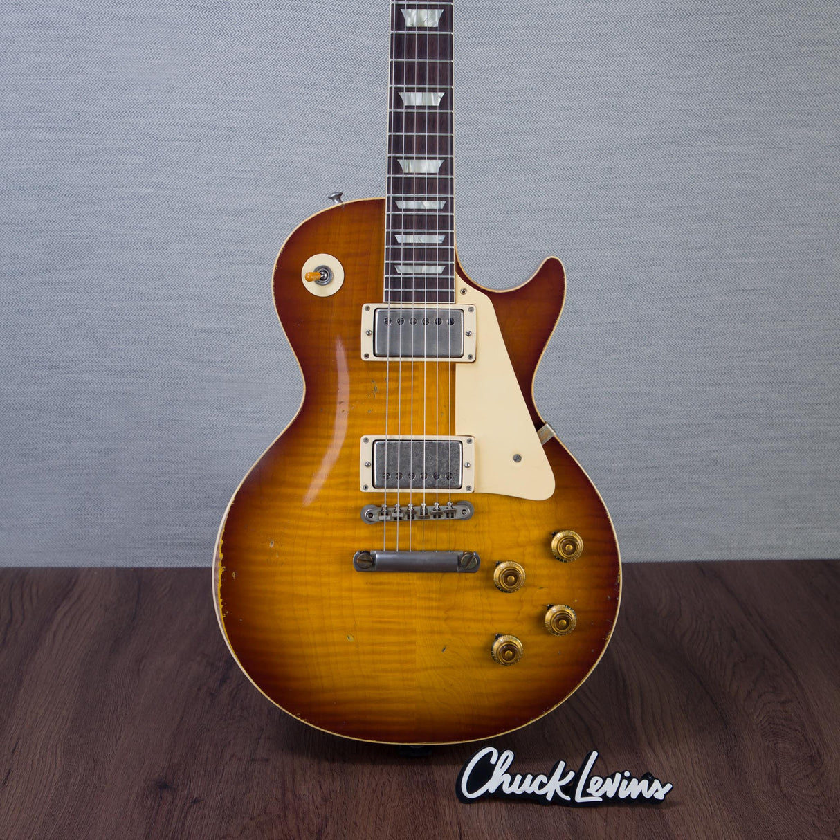 Gibson Custom Shop Murphy Lab 1959 Les Paul Standard Reissue Electric Guitar - Heavy Aged Golden Poppy Burst - #961095