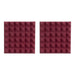 Gator GFW-ACPNL1212PBDY Burgundy 12 x 12 x 2-Inch Acoustic Pyramid Panel - 2-Pack