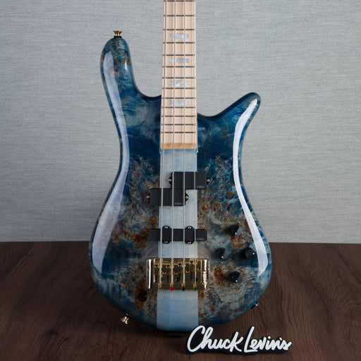 Spector Euro4 LT Bass Guitar - Exotic Poplar Burl Blue Fade - CHUCKSCLUSIVE - #]C121SN 21045