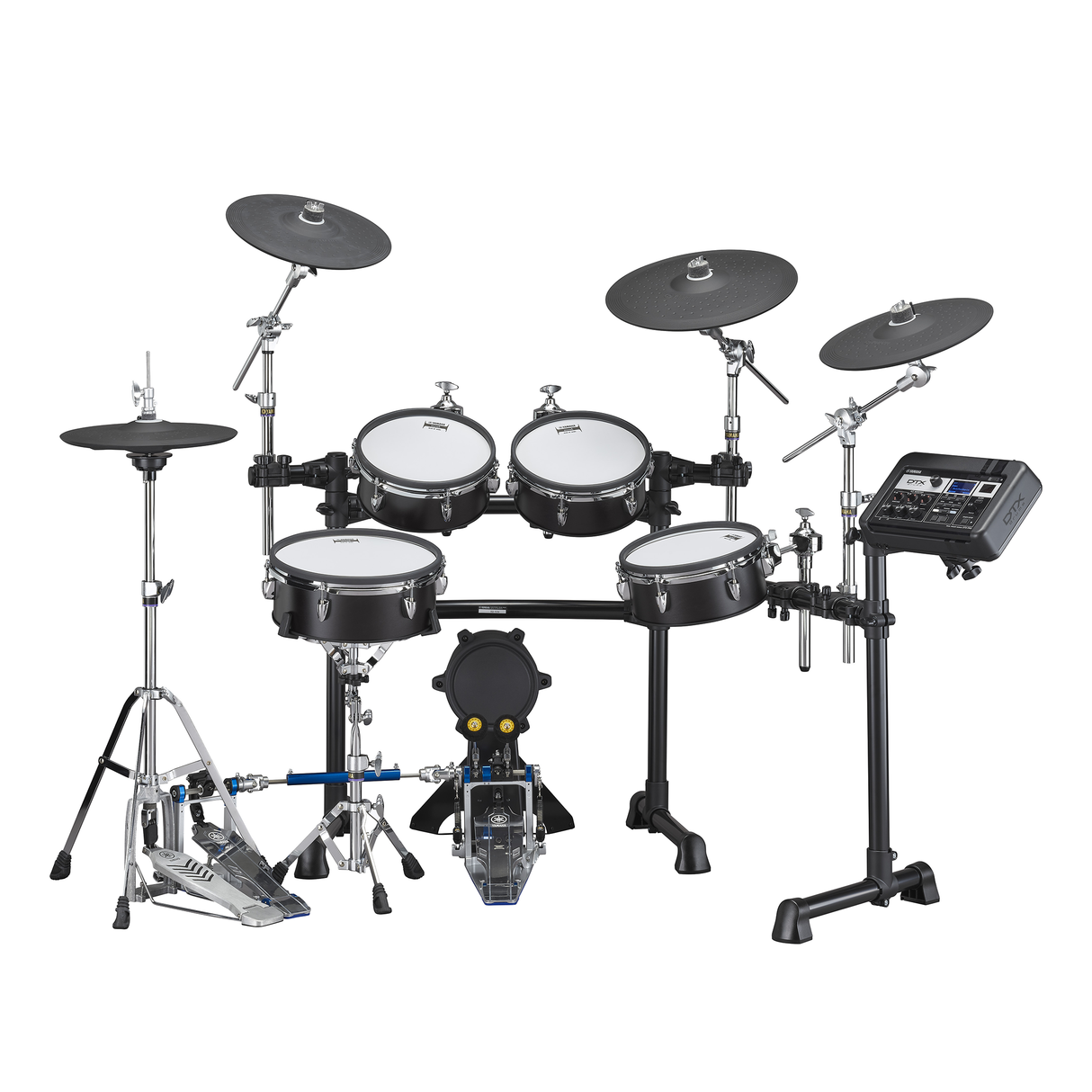 Yamaha DTX8K-M BF Electronic Drum Kit, Mesh Pads - Black Forest Finish