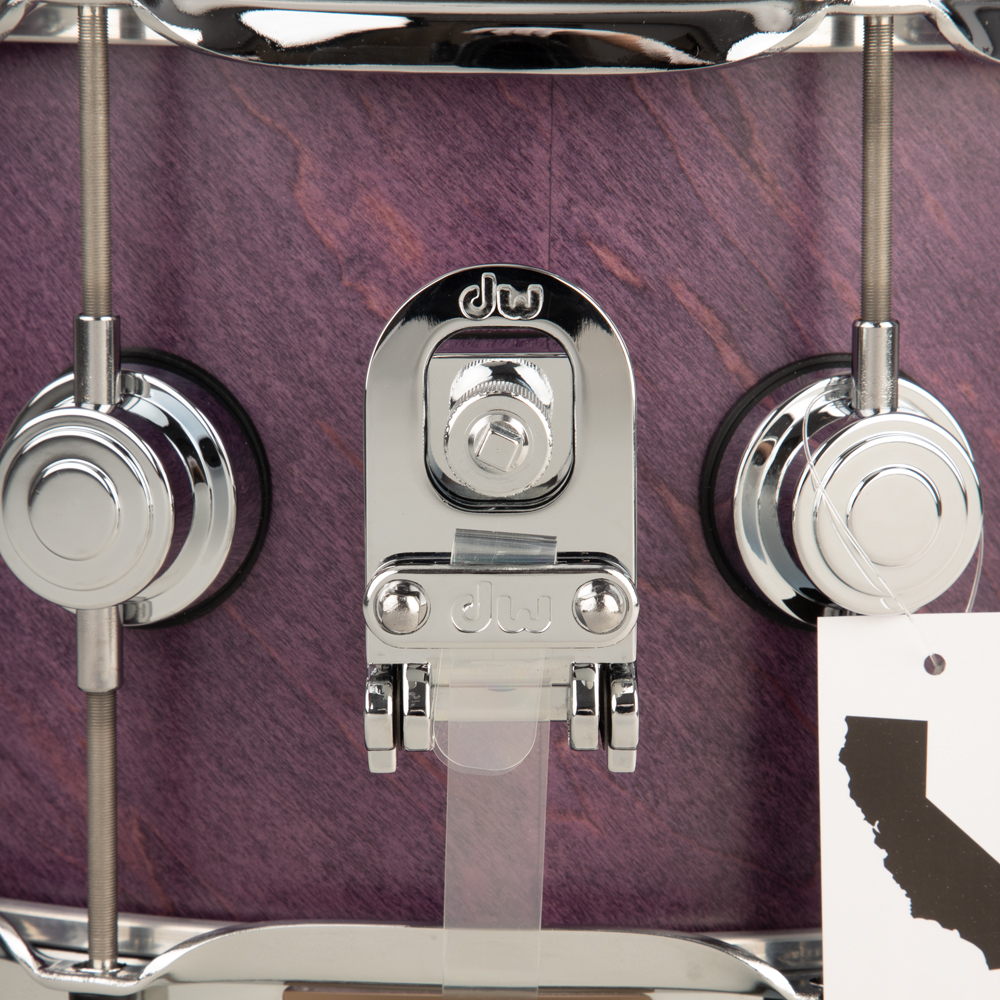 DW Collectors Series 6.5x14 Maple Snare Drum With Chrome Hardware - Lavender Satin Oil