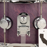 DW Collectors Series 6.5x14 Maple Snare Drum With Chrome Hardware - Lavender Satin Oil