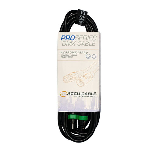 ADJ Accu-Cable AC5PDMX15PRO 5-Pin Pro DMX Cable - 5-Foot - Mint, Open Box