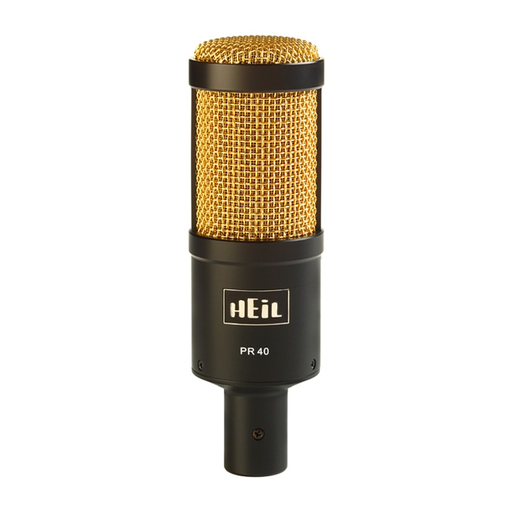 Heil Sound PR40 BG Dynamic Cardioid Microphone - Black/Gold