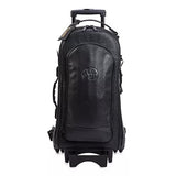 Gard 10-WBFLK Compact Triple Trumpet Wheelie Bag - Black Leather
