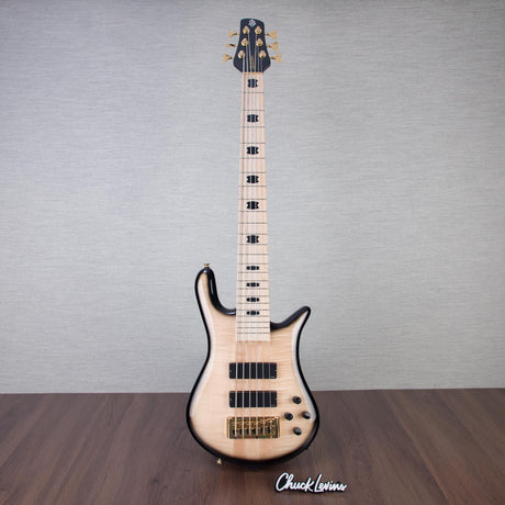 Spector Euro 6 6-String Electric Bass Guitar - Natural Black Burst Gloss - CHUCKSCLUSIVE - #NB22968