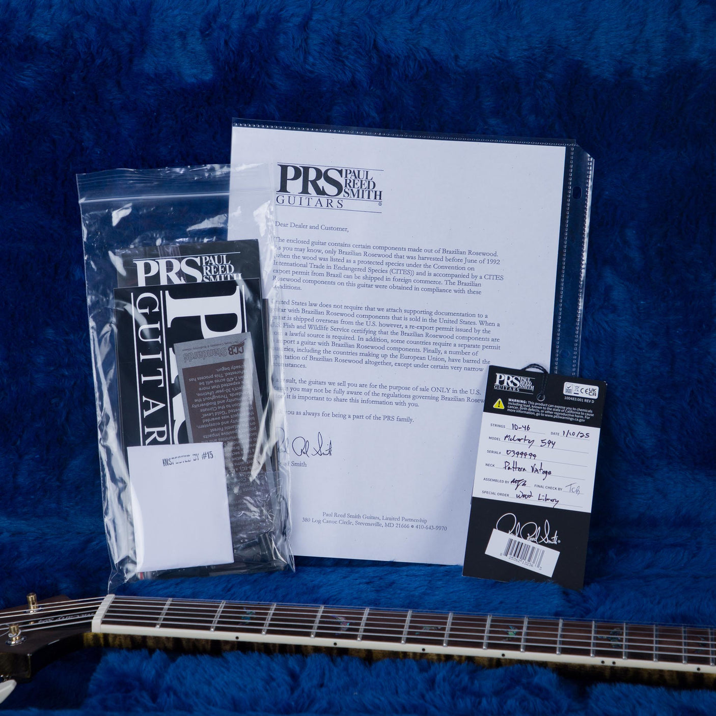 PRS Wood Library McCarty 594 Electric Guitar - Private Stock Dirty Blonde Finish - CHUCKSCLUSIVE - #250399999