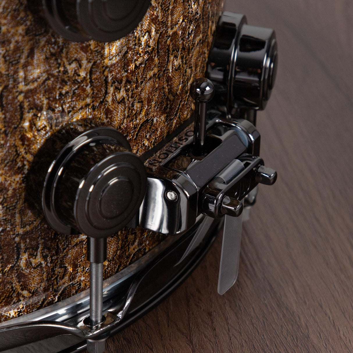 DW 8 x 14-Inch Collector's X1 Maple Snare Drum - FP Gold BOA with Black Nickel Hardware