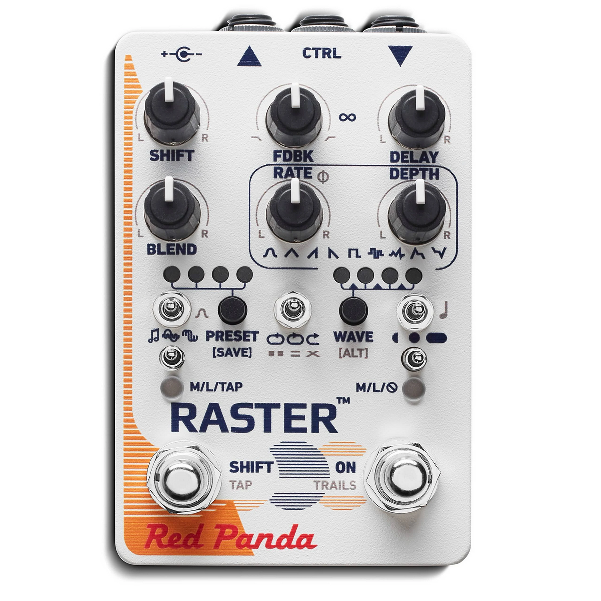 Red Panda Raster 2 Delay Pedal