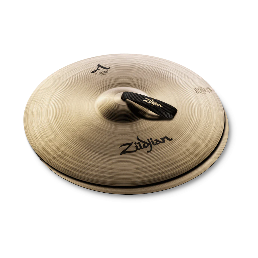 Zildjian 18-Inch A Orchestral Symphonic German Tone Crash Cymbals, Pair - Medium
